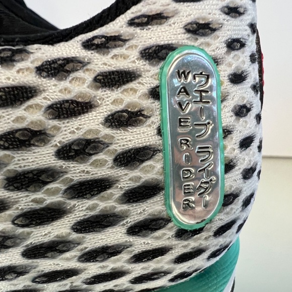 Mizuno Running Shoes Wave Rider 18 - X10 - U4ic Black/Silver/Teal Size 9 Women - Picture 12 of 16